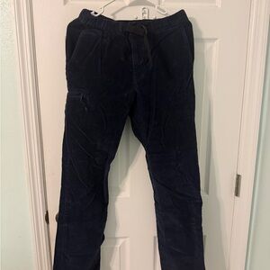 Men’s Patagonia organic cotton pants in navy size S